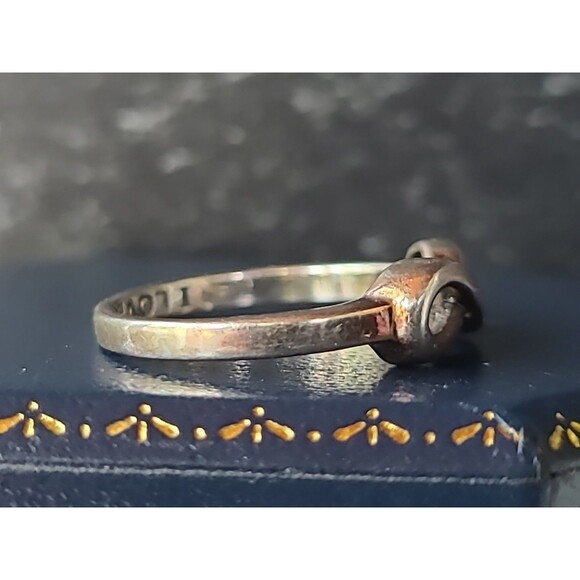 925 Sterling Silver Infinity Symbol Ring Vintage, SIZE US 7 - Picture 6 of 10